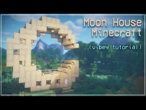 Minecraft: Moon House (Relaxing Tutorial) | Magical Cottagecore Cottage Core | Kelpie The Fox