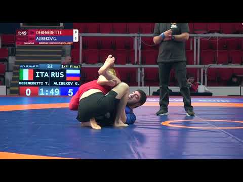 1/4 Men's GP No-Gi - 71 kg: T. DEBENEDETTI (ITA) v. G. ALIBEKOV (RUS)