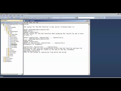 Sql Min Function How To Use Sql Min Function