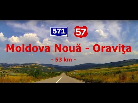 DN 57: Moldova Nouă - Oraviţa. (Timelapse 2x - Real sound)