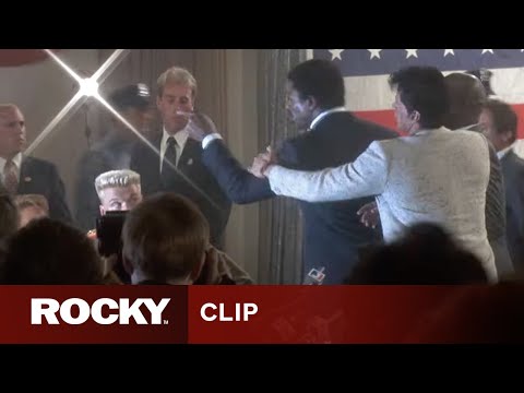 Apollo Creed vs Ivan Drago: Press Conference Clash | ROCKY IV