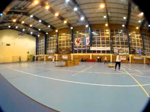 Pokaz na meczu kobiet MKS Sambor Tczew - Olimpia Nowy Sącz