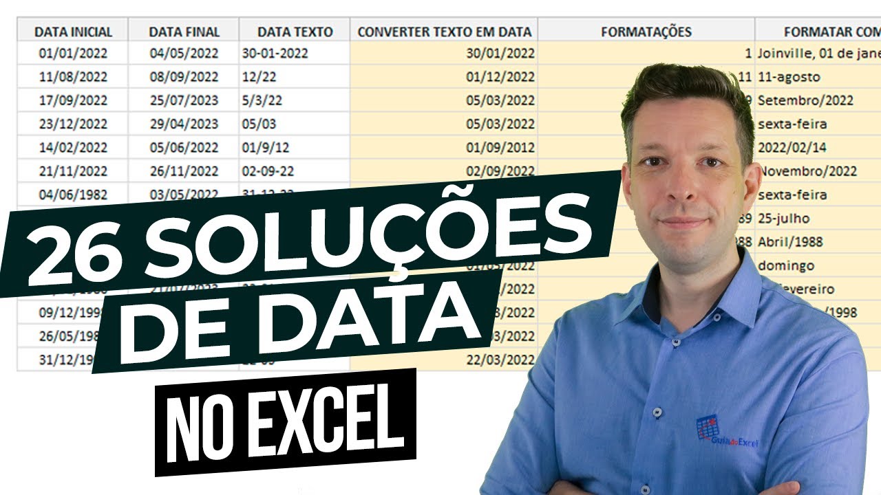 26 Fórmulas e Funções com Data no Excel (Com Exemplos)