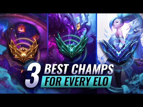 TOP 3 Champions To CLIMB WITH In EACH ELO - League of Legends Season 12