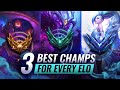 TOP 3 Champions To CLIMB WITH In EACH ELO - League of Legends Season 12