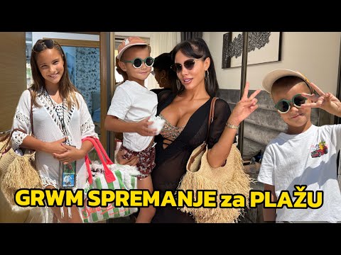 GRWM spremanje za plažu! Ne mažem faktor jer je otrovan! Moja deca nose samo MARKIRANE kupaće…