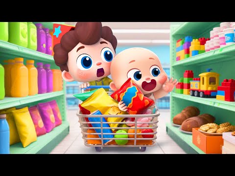 Supermarket Adventure | Safety Rules for Kids | Nursery Rhymes & Kids Songs | BabyBus