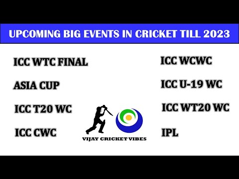 UPCOMING BIG EVENTS IN CRICKET TILL 2023| Upcoming cricket match series| Cricket calendar|