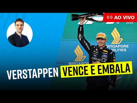 GP de Singapura: Vitória de Verstappen. Tudo que aconteceu na corrida | Live do Splash and Go. #f1