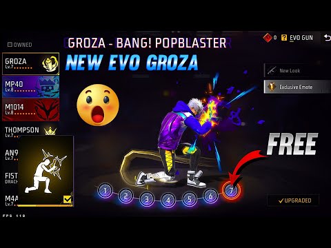 New Evo GROZA Upgrade 0-Max 🤑| Waste 30000+ Diamond In GROZA Evo Emote 😦