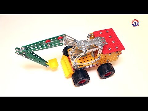 Конструктор металлический ТехноК Экскаватор 306 деталей (4784)