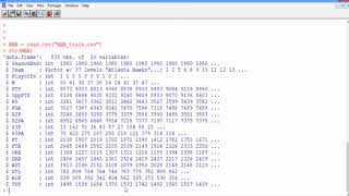 2.4.2 R2. Moneyball in the NBA - Video 1: The Data