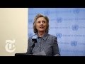 Hillary Clinton Answers Questions on Email.