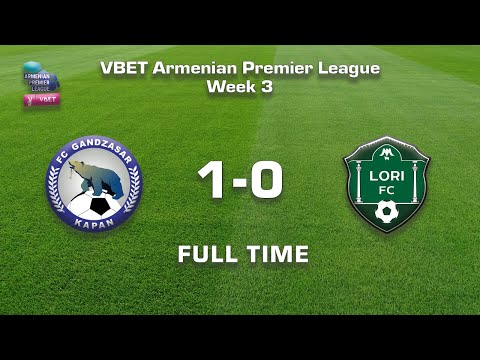 Gandzasar - Lori 1:0, Vbet Armenian Premier League 2020/21, Week 03