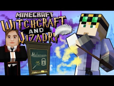Learning Alohamora! - MINECRAFT WITCHCRAFT AND WIZARDRY #5