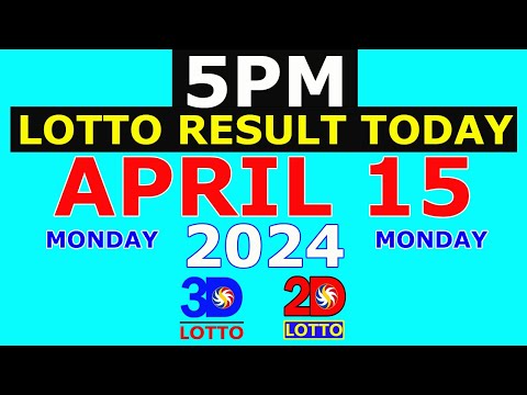 Lotto Result April 15 2024 5pm PCSO