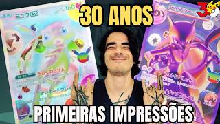 Review das PRIMEIRAS Novidades de 30 ANOS de Aniversário Pokemon | Pokemon TCG