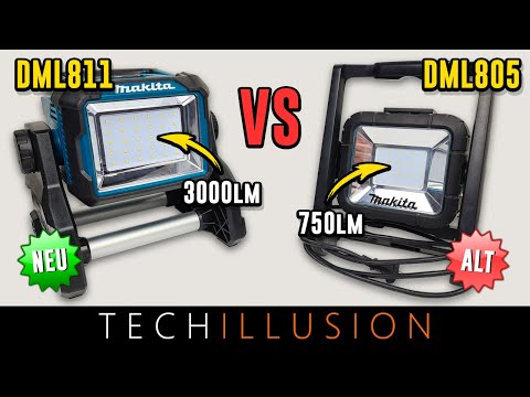 Makita LED prožektorius DML811 video