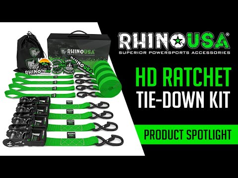 Rhino USA - Heavy-Duty Ratchet Tie-Down Kit | Product Spotlight
