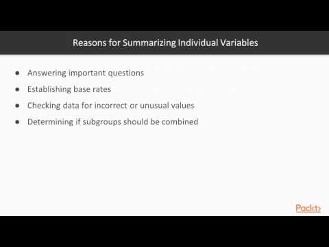 Learning IBM SPSS Statistics Summarizing Individual Variables | packtpub com