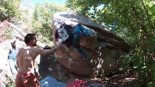 Video thumbnail: Problem 21 (Table), 7a (sit). Targasonne