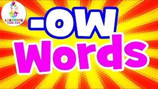 The -OW Word Family | Read -OW Words for Children (Word Family Series)