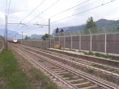 23.04.2019. TRENO FRECCIARGENTO 8506 ETR 610 IN TRANSITO A LAIVES (BZ).