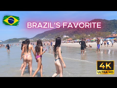 BR 🇧🇷 Praia Grande 🌊 — What Secrets Are Hidden in This Paradise? 🤫🌴 |  Walking  in 4K HDR 120FPS