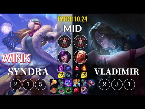 ES Wink Syndra vs Vladimir Mid - KR Patch 10.24
