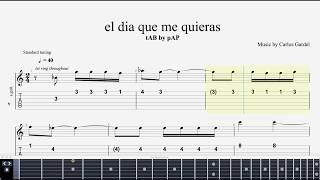 [Guitar Tab Sheet] - El Dia Que Me Quieras | Carlos Gardel