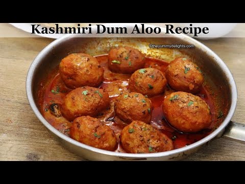 Authentic Kashmiri dum aloo (No onion, no garlic recipe) | kashmiri dum aloo with yogurt