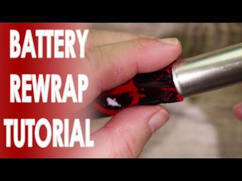 Part of a video titled Battery Rewrap Tutorial ✌️ - YouTube