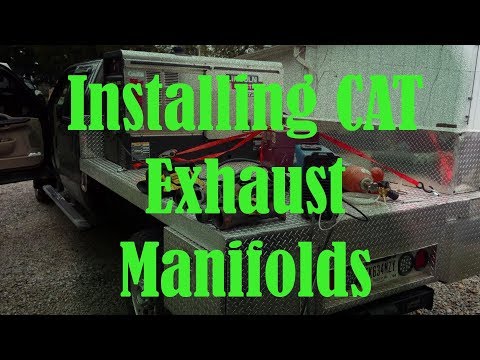 Installing CAT Exhaust Manifolds