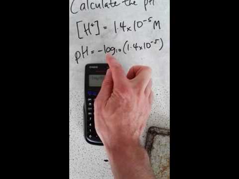 Calculating pH from [H ]