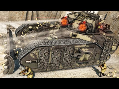 WARHAMMER 40K CINEMATIC BATTLE - Steel Legion vs Orks | Men of War: Assault Squad 2