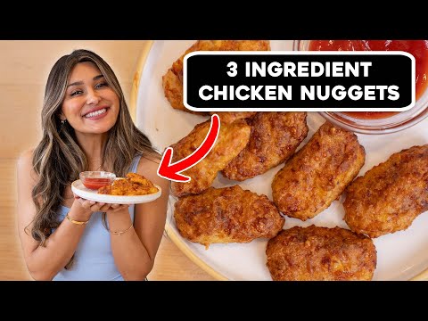 Crispy Chicken Nuggets with 3 Ingredients?! Low Carb, Gluten Free Airfryer Recipe