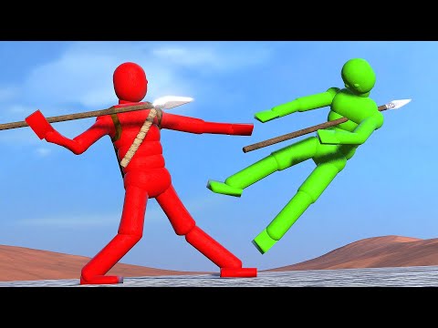 Super Thrower NPC Fights the Smart AI! (with Active Ragdoll Physics)