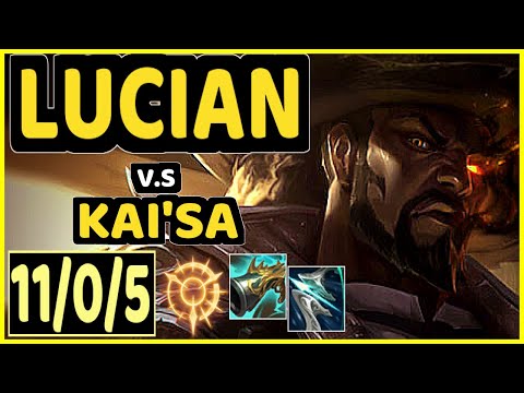 YUUKI60 (LUCIAN) vs KAI'SA - 11/0/5 KDA BOTTOM ADC GAMEPLAY - EUW Ranked DIAMOND