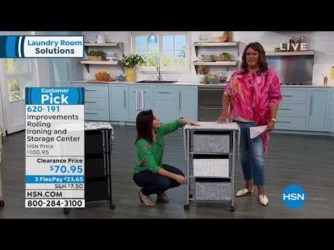 Improvements Rolling Ironing and Storage Center