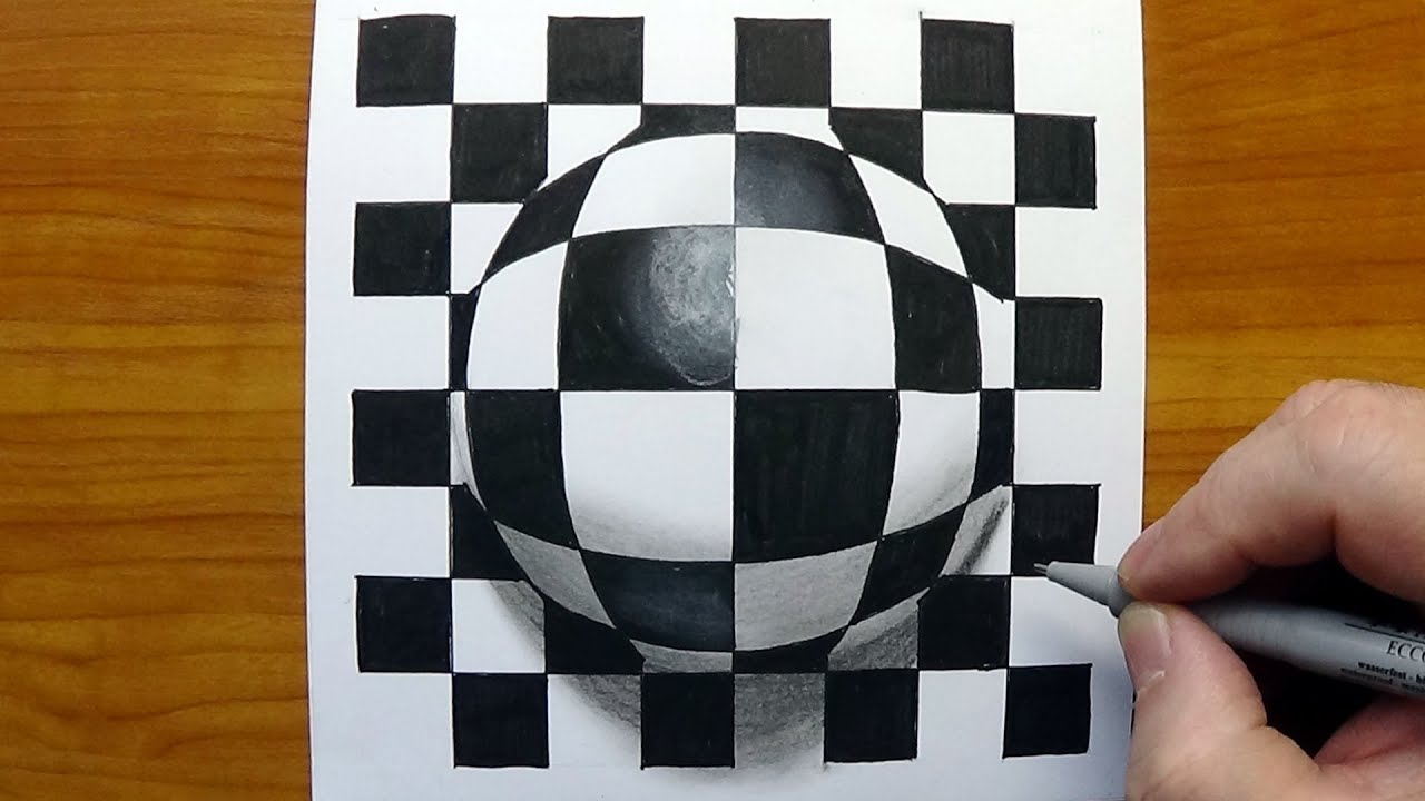 3d illusion drawing by vamos art