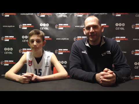 CEYBL U14 - Press conference, 18.2.2023, Válečníci Děčín - BA Nymburk