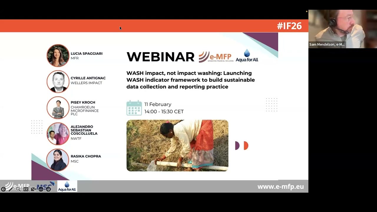 Webinar: WASH impact, not impact washing: Launching WASH indicator framework