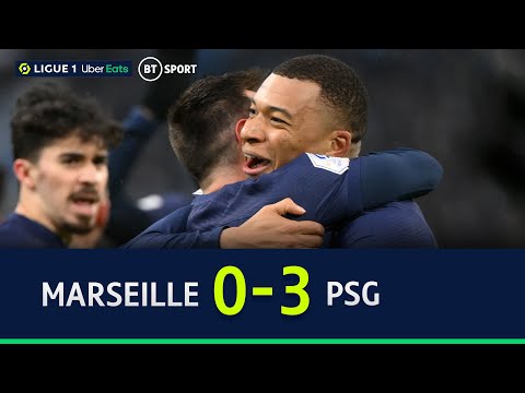 Marseille vs PSG (0-3) | Mbappe shines and Messi makes history | Ligue 1 Highlights