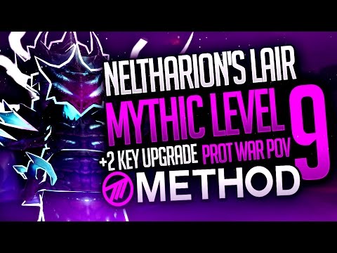 Neltharion's Lair Mythic LEVEL 9 WITH +2 KEY UPGRADE! - Method Sco Warrior Tank POV