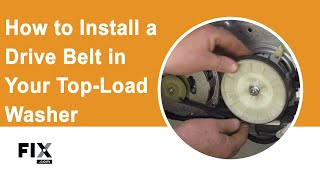 Washer Repair: How to Install a Drive Belt in a Top-Load Washer