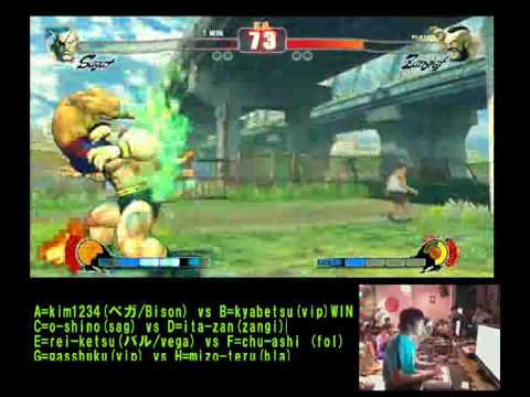 SF4:O-Shino (Sa) vs Itabashi Zangief (Za) - Gods Garden