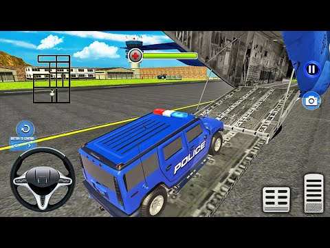 Transporting Police Hummer in Cargo Plane #3 - Police Car Transporter Simulator - Android Gameplay