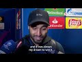 Lucas Moura cries after being shown footage of his match winning goal