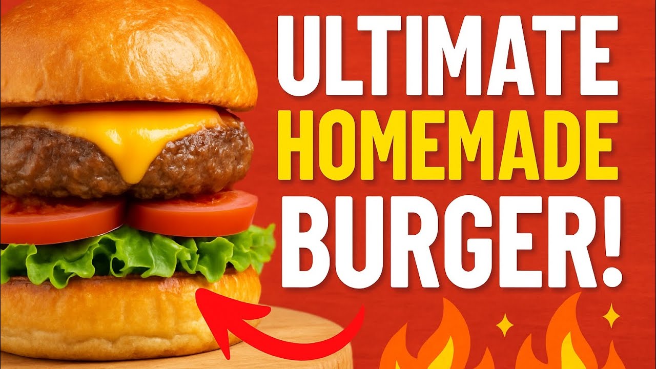 How to Make the Perfect Homemade Burger | Juicy & Easy Recipe! #burger
