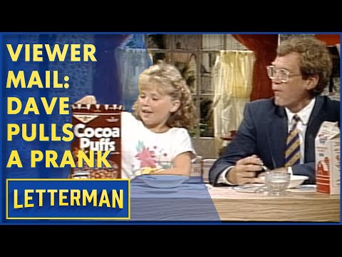 Viewer Mail: Dave Pranks His Sister | David Letterman